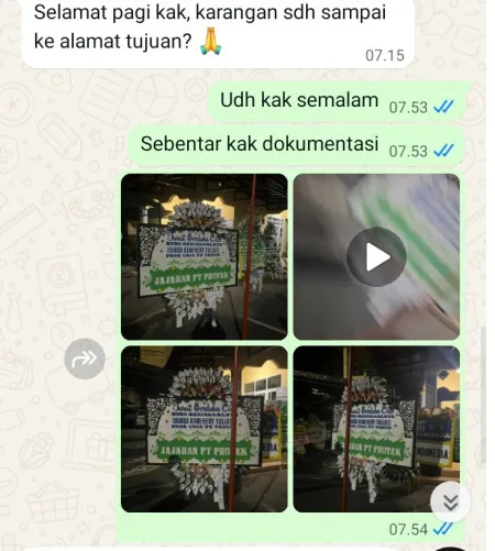 Pengiriman Papan Bunga Selamat Randulawang Jati